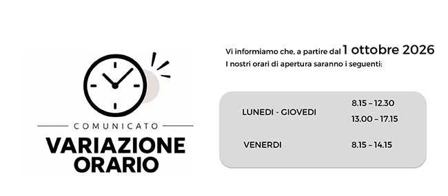NUOVO ORARIO 